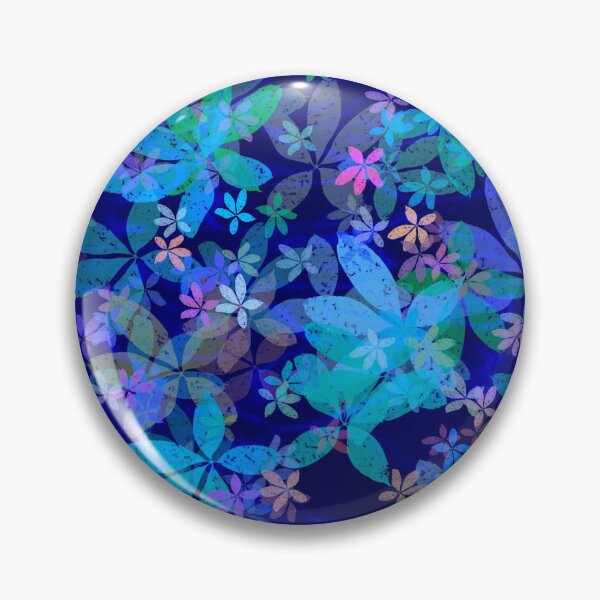 Item preview, Blue floral print designed and sold by manoloshoping.