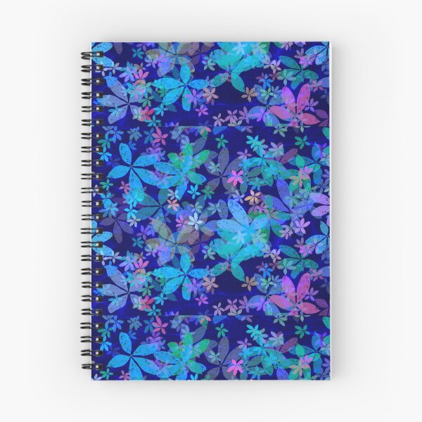 Item preview, Blue floral print designed and sold by manoloshoping.