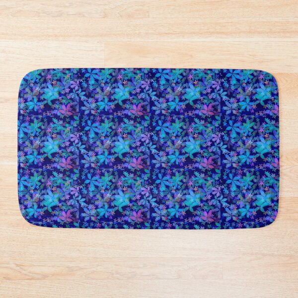 Item preview, Blue floral print designed and sold by manoloshoping.