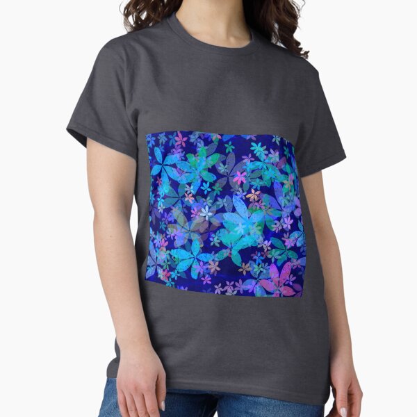 Item preview, Blue floral print designed and sold by manoloshoping.