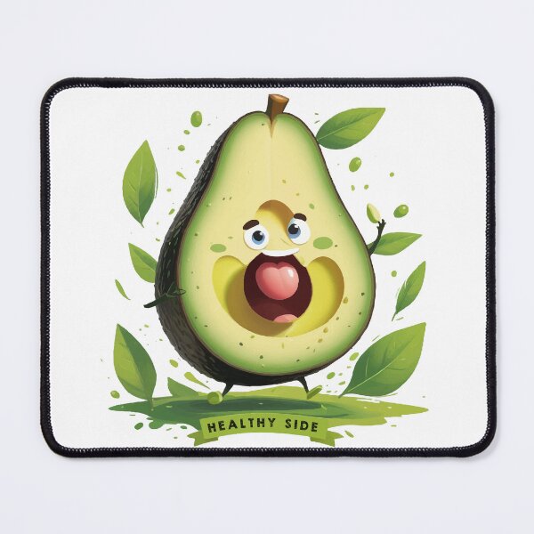 Artikelvorschau, Süßer und verspielter Avocado-Charakter | Lustige Food-Kunst entworfen und verkauft von Moss and Moon Studio.