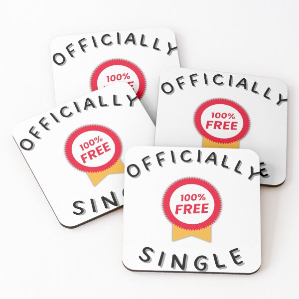 Item preview, Officially Single - 100% Free Celebration Design designed and sold by Kubala.