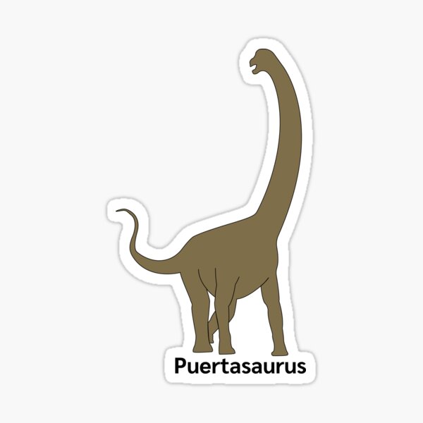 Item preview, Puertasaurus dinosaur sticker prehistoric Sticker designed and sold by Eva-vdz.