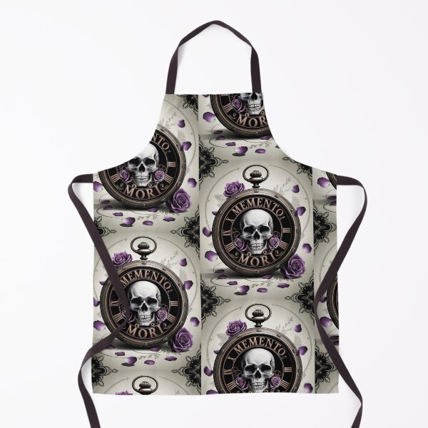 Item preview, Memento Mori Clock | Dark Academia Time-Themed Design designed and sold by TheVelvetArchive.