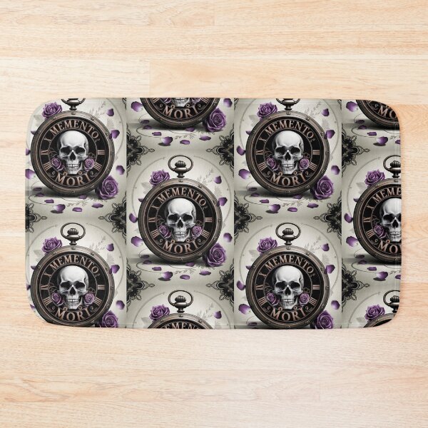 Item preview, Memento Mori Clock | Dark Academia Time-Themed Design designed and sold by TheVelvetArchive.