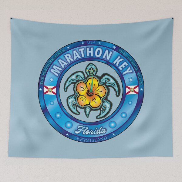Item preview, Marathon Key Florida sea turtle hibiscus designed and sold by studioss76.