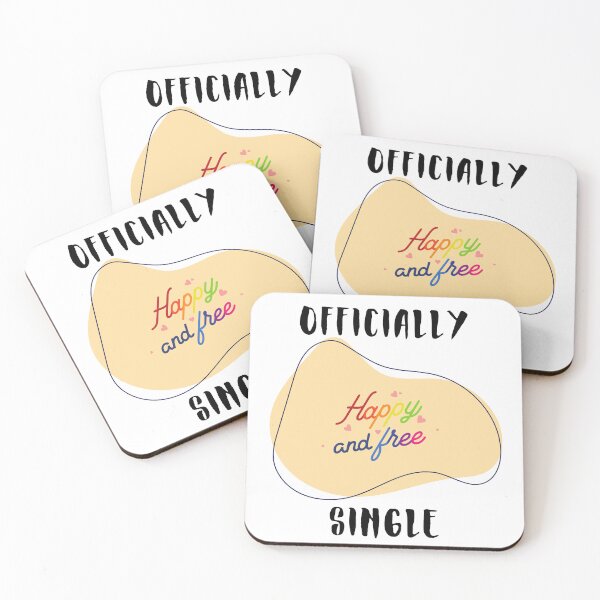 Item preview, Officially Single - Happy & Free Abstract Design designed and sold by Kubala.