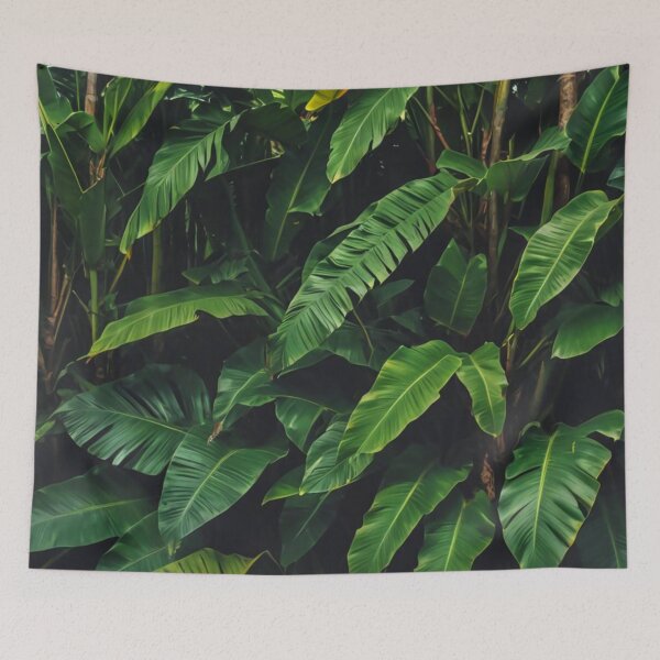 Item preview, Banana Leaves - Aesthetic Tropical Plants Foliage - Greenery - Fresh Dense Plants - Vegetation After Rain designed and sold by MyArt23.