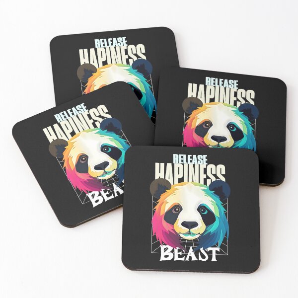 Item preview, Release The Happiness Beast – Colorful Panda designed and sold by Taans-Creation.