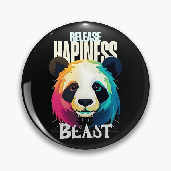 Item preview, Release The Happiness Beast – Colorful Panda designed and sold by Taans-Creation.