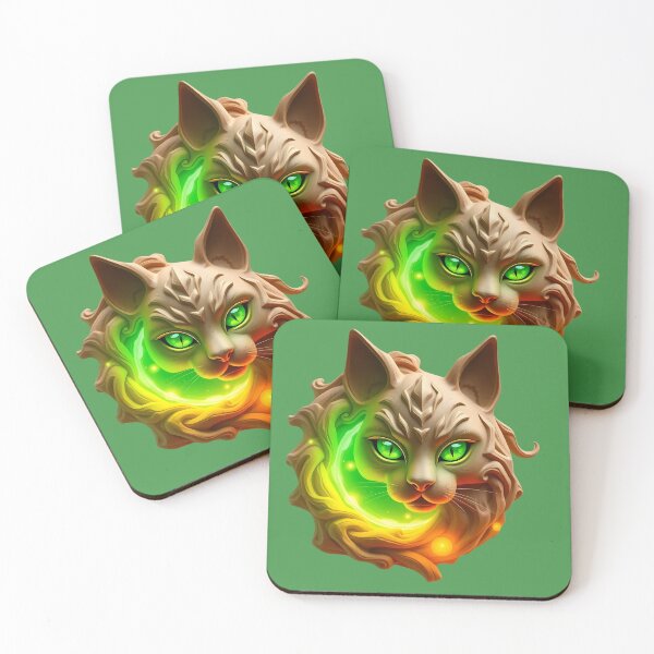 Item preview, Elemental Mystical Cat, ideal for cat lovers designed and sold by Indoni.
