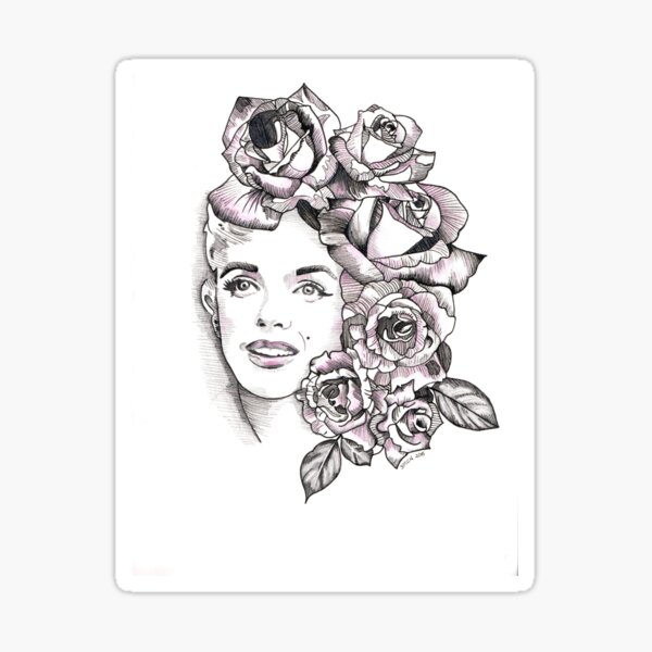 Item preview, Just Rosey Marilyn Monroe designed and sold by SamanthaNeffArt.