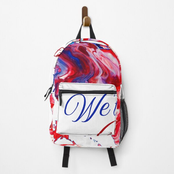 Item preview, USA - We the People- Mesh Flag - Flow Art / Pour Painting - jdp-04-0045 designed and sold by ANomadDesigns.