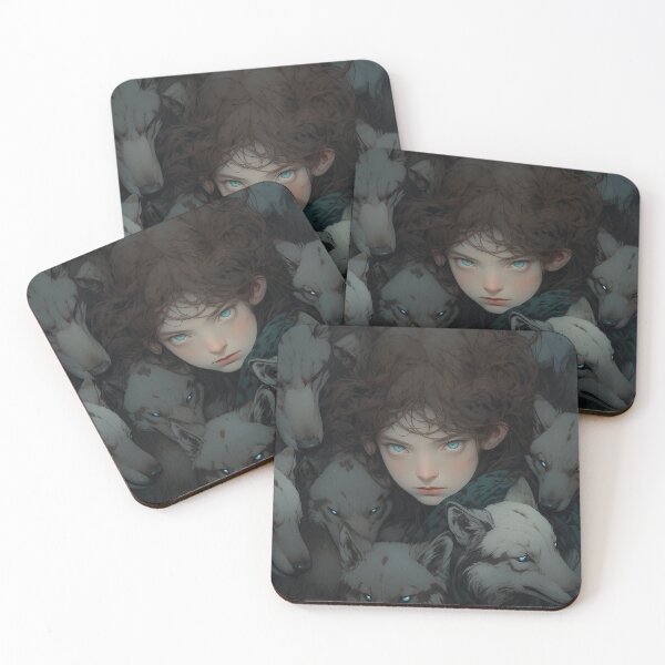 Item preview, Fierce Wolf Transformation Anime Girl designed and sold by bubblegoth.
