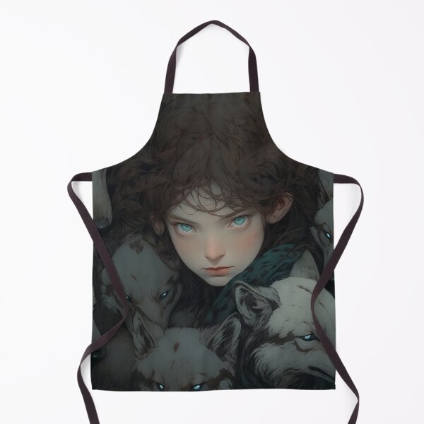 Item preview, Fierce Wolf Transformation Anime Girl designed and sold by bubblegoth.