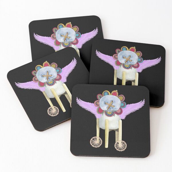 Item preview, Boho Button-Head Winged Character T-Shirt designed and sold by GorinART.