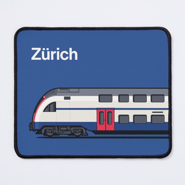 Item preview, Zurich RABe 514 Blue World Train Side Switzerland designed and sold by VoodooCircus.