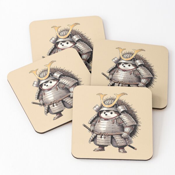 Item preview, Hedgehog Samurai designed and sold by Takeda-art.