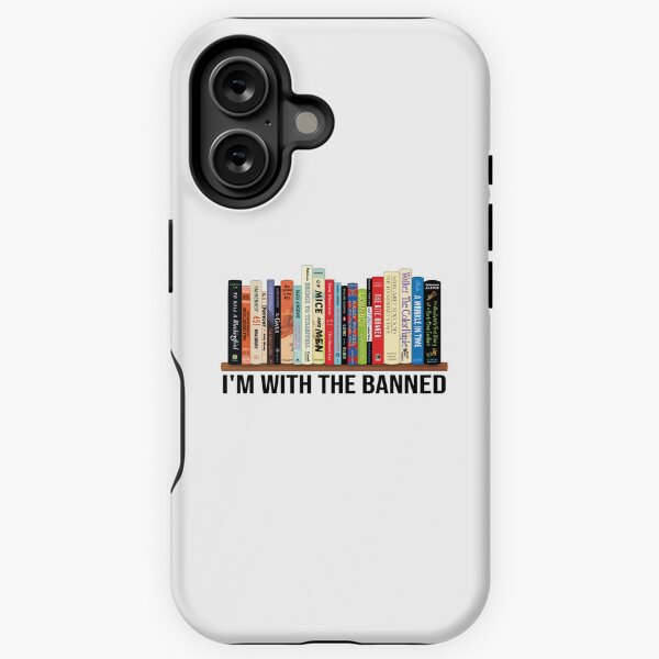Aperçu de l'œuvre Je suis avec les interdits, livres interdits, lis des livres interdits, cadeau de bibliothécaire pour enseignant, livres sur la justice sociale créée et vendue par MisterrAB.