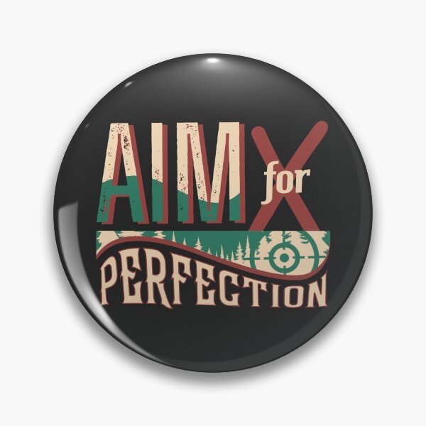 Item preview, Aim for Perfection Hunting T-Shirt Design – Rustic Outdoor Target Graphic designed and sold by Gawii.
