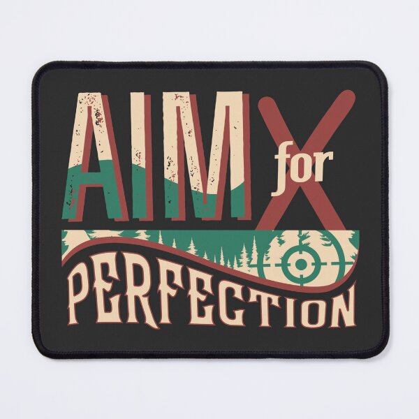 Item preview, Aim for Perfection Hunting T-Shirt Design – Rustic Outdoor Target Graphic designed and sold by Gawii.