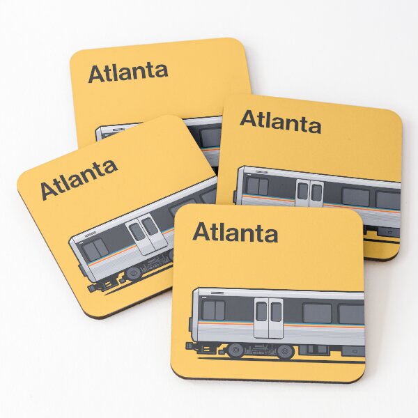 Item preview, Atlanta CQ311 Series Yellow World Train Side USA designed and sold by VoodooCircus.