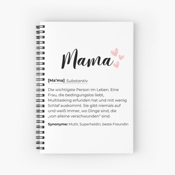 Aperçu de l'œuvre Maman (nom) – Définition affectueuse et humoristique créée et vendue par SuperLifeShop.