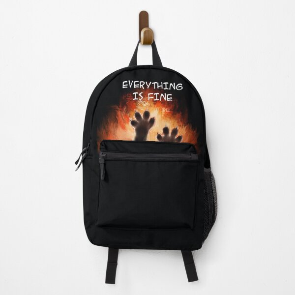 Item preview, Funny meme black cat on the fire - Everything is fine designed and sold by Makitsu Neko.