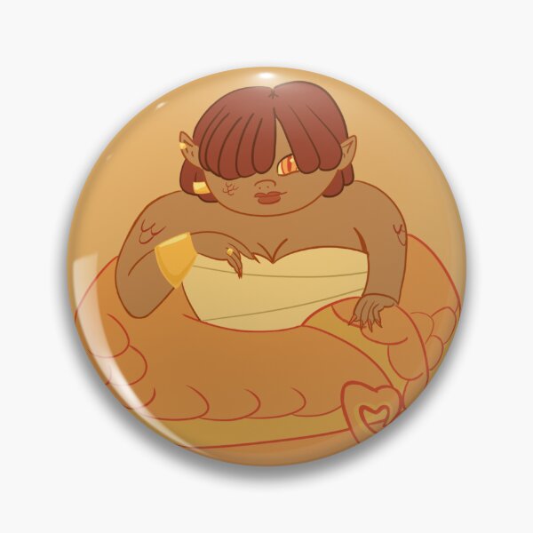 Item preview, Nāga monster girl pin up designed and sold by 3rdfloorhermit.