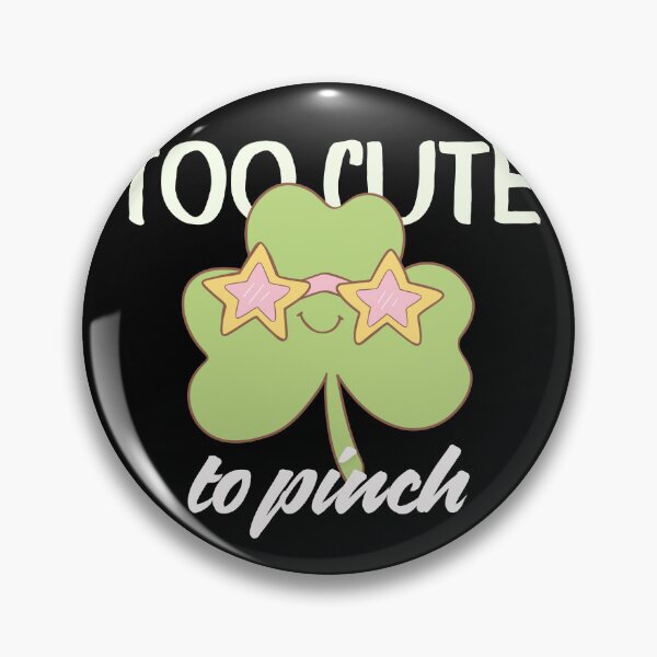 Item preview, Too Cute to Pinch – St. Patrick’s Day Kawaii Shamrock designed and sold by DARK_NOVA.