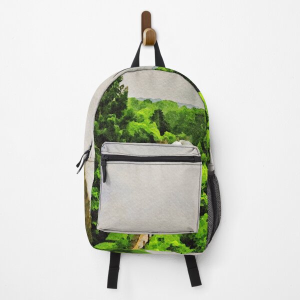 Item preview, Serene watercolor landscape of Shropshire Hills in England with river view designed and sold by GestaltImagery.
