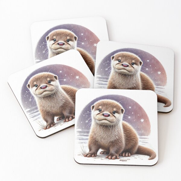 Item preview, Cute Baby Otter Colored Pencil Sketch Portrait designed and sold by MaedK.