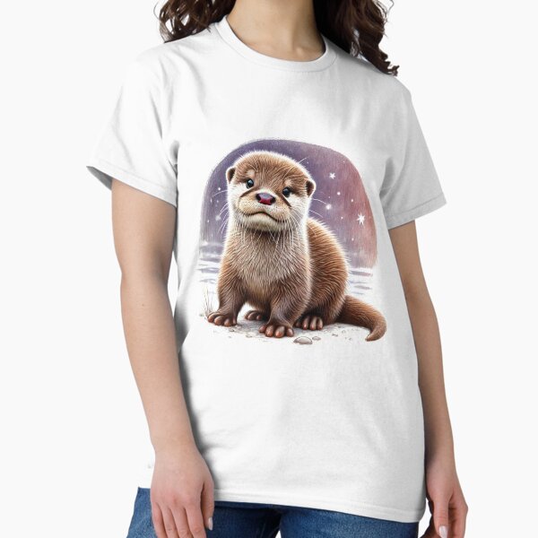 Artikel-Vorschau von Niedliches Baby-Otter-Buntstift-Skizze-Portrait, designt und verkauft von MaedK.