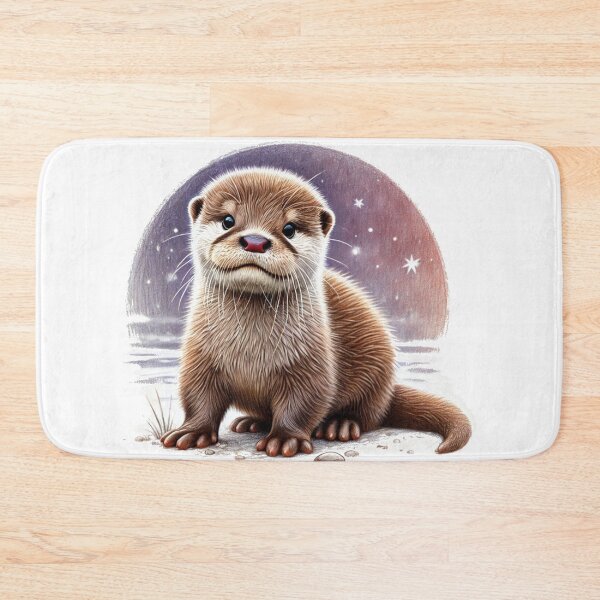 Item preview, Cute Baby Otter Colored Pencil Sketch Portrait designed and sold by MaedK.