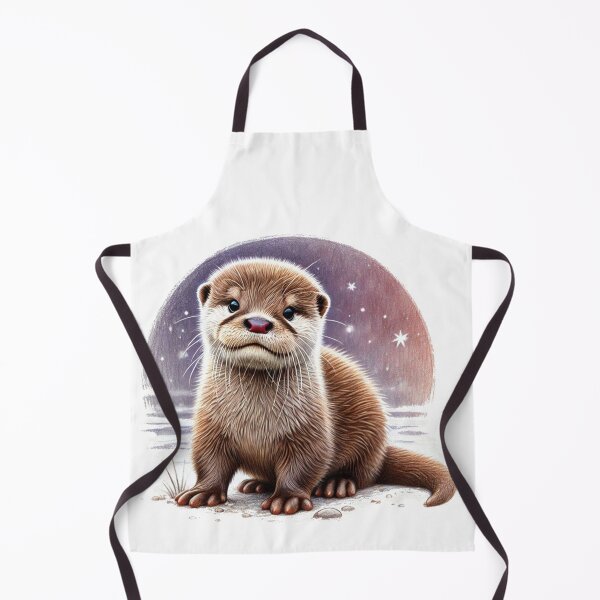 Item preview, Cute Baby Otter Colored Pencil Sketch Portrait designed and sold by MaedK.