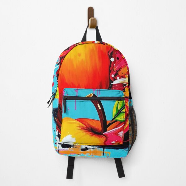 Item preview, Exploding Apple – Abstract Expressionist Fruit Art designed and sold by Wesira.