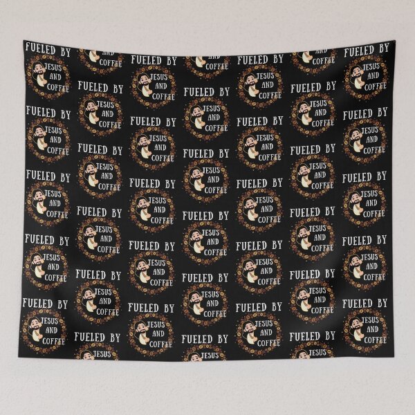 Item preview, Fueled By Jesus And Coffee Happy Easter designed and sold by Maggie Mustard.