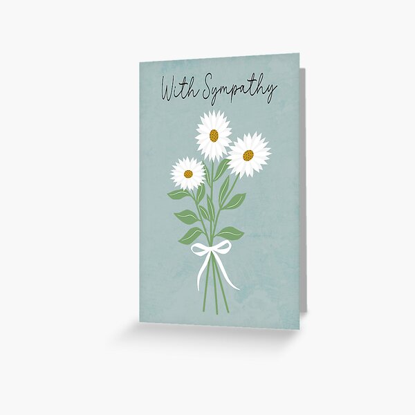 Item preview, Sympathy White Flowers with Ribbon designed and sold by Cedarrue.