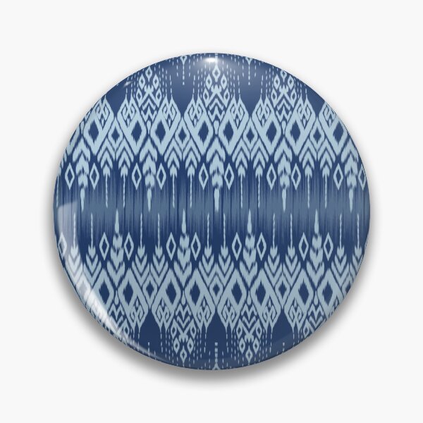 Item preview, Indigo Thai Ikat Pattern | Traditional Asian Textile Design designed and sold by Mondee Shop.