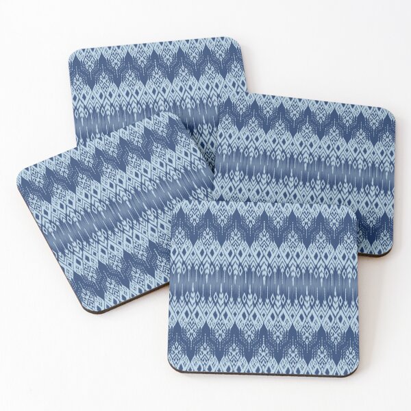 Item preview, Indigo Thai Ikat Pattern | Traditional Asian Textile Design designed and sold by Mondee Shop.