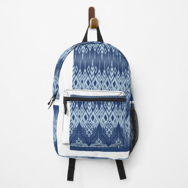 Item preview, Indigo Thai Ikat Pattern | Traditional Asian Textile Design designed and sold by Mondee Shop.
