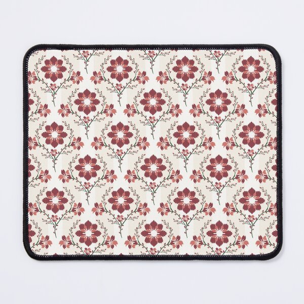 Artikelvorschau, Bunte rote Streifen elegante tropische Boho Wildblumen wunderliches Muster entworfen und verkauft von BWDecorPattern.