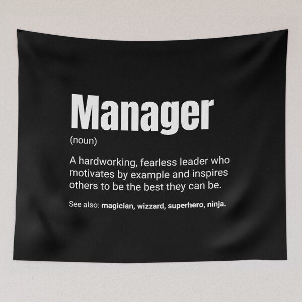 Item preview, Manager And Boss Work Definition designed and sold by CuteLovelyDesigns.