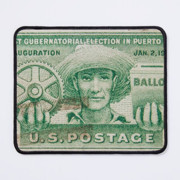 Item preview, Three cent US Postage Stamp commemorating the first gubernatorial election in Puerto Rico 1949 designed and sold by Photopat.