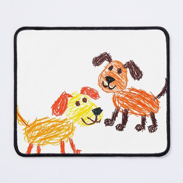 Item preview, Kids Drawing Style Dogs Illustration designed and sold by aeniSafila.
