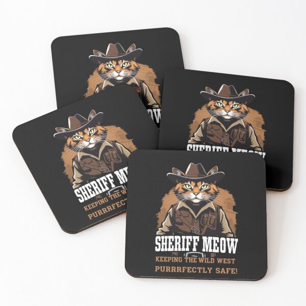 Item preview, Sheriff Meow – Wild West Cat Cowboy  designed and sold by McPurrface.