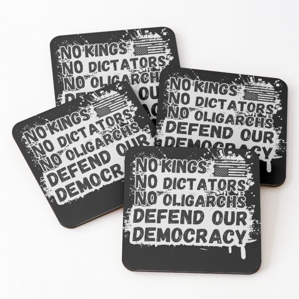 Item preview, No Kings, No Dictators, No Oligarchs - Defend Democracy designed and sold by R-Threads.