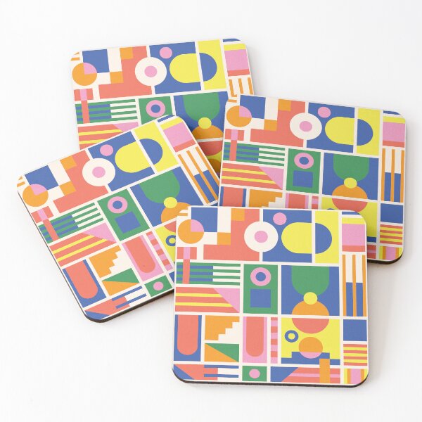 Item preview, Color Block Paradise - Rhythm & Hues designed and sold by designerham.