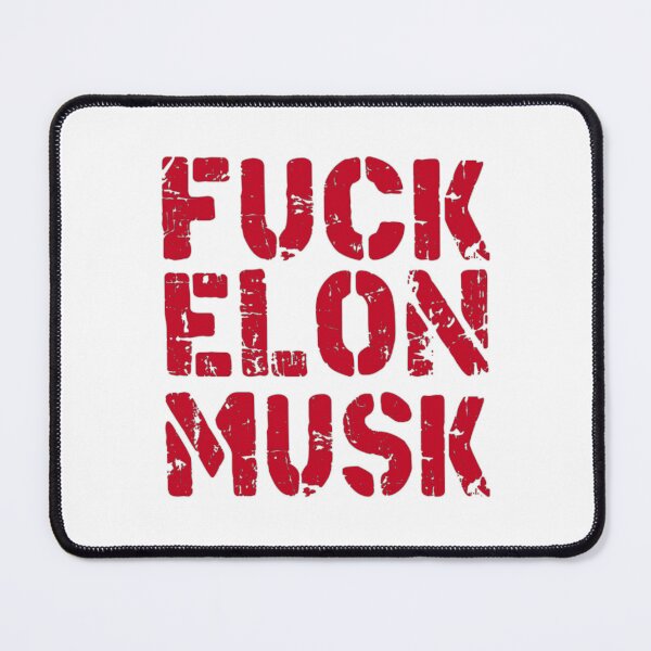 Item preview, fuck elon musk fuck tesla tuck fesla, fuck elon , muck fusk, no elon, muck elon fusk, tesla bumper decal red designed and sold by ramwebroom.