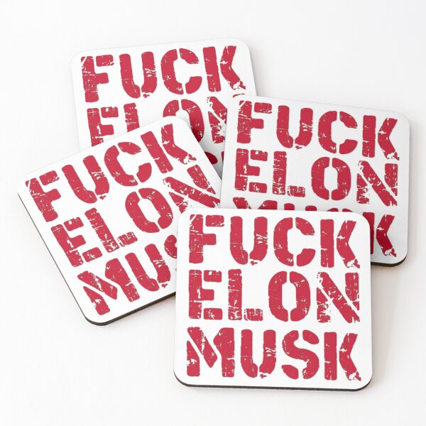 Item preview, fuck elon musk fuck tesla tuck fesla, fuck elon , muck fusk, no elon, muck elon fusk, tesla bumper decal red designed and sold by ramwebroom.